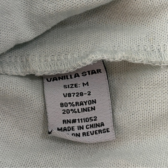 Vanilla Star Short Overalls Romper Size Medium - Picture 9 of 12